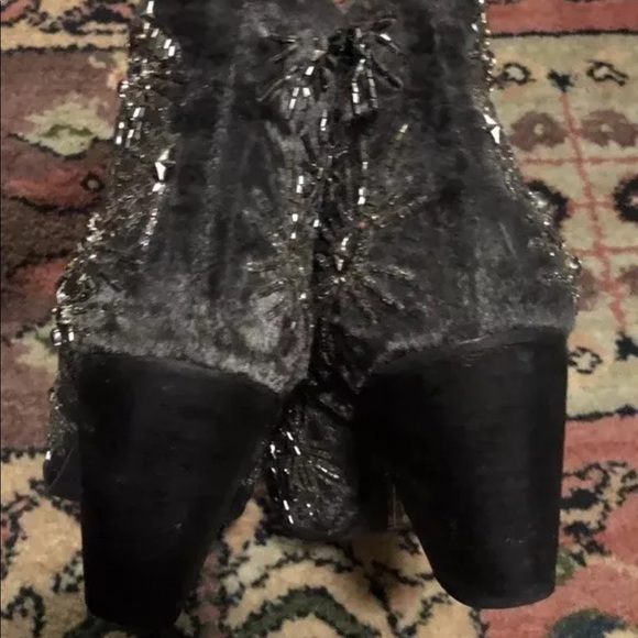 Free People night out booties embellished Sz 39 - Picture 4 of 7